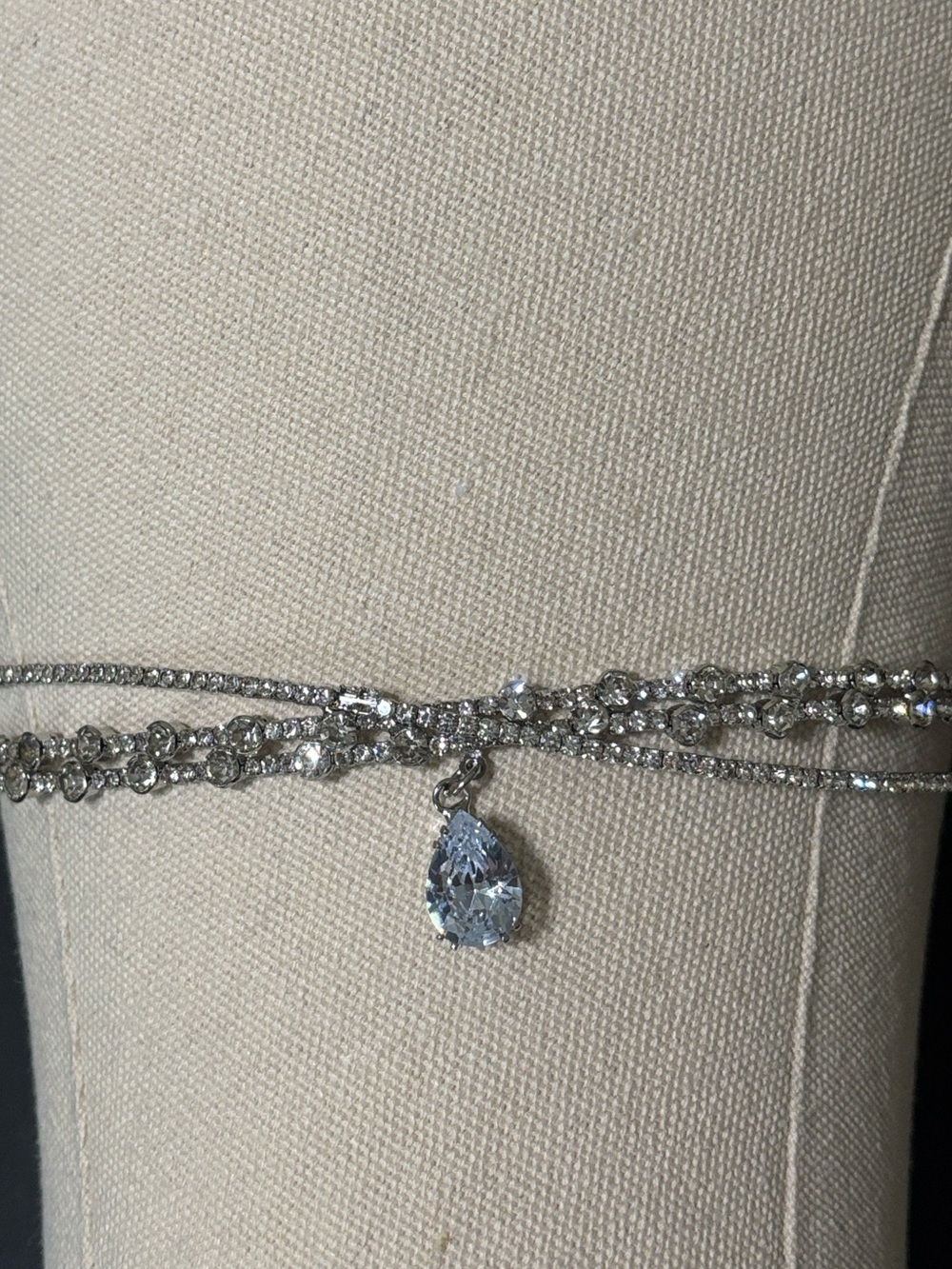 Rhinestone choker